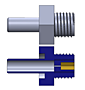 QCSA-PO Series Stem x Male Thread Orifices